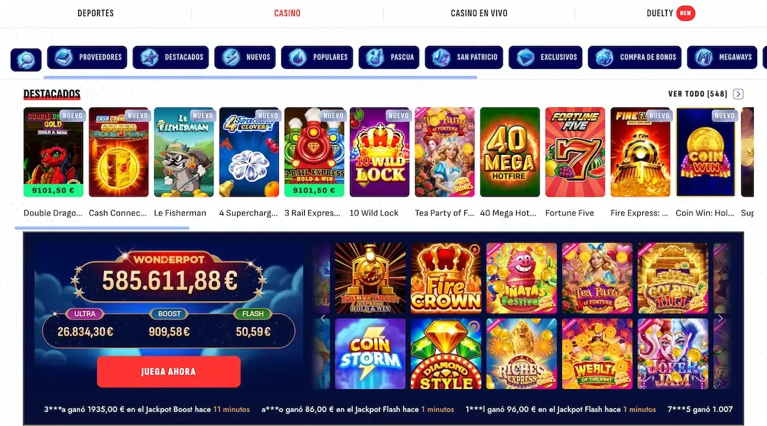 tragamonedas del casino betscore